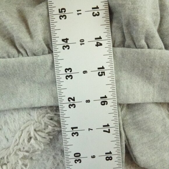 Rebecca Minkoff Cropped Sweatshirt Womens Small Gray Open Back Tie - Picture 7 of 11